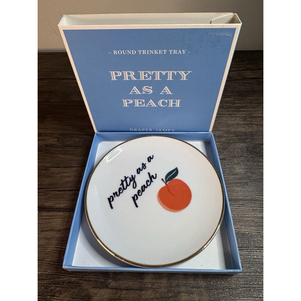 Draper James Mini Round Trinket Tray- Open Box, Excellent Condition!